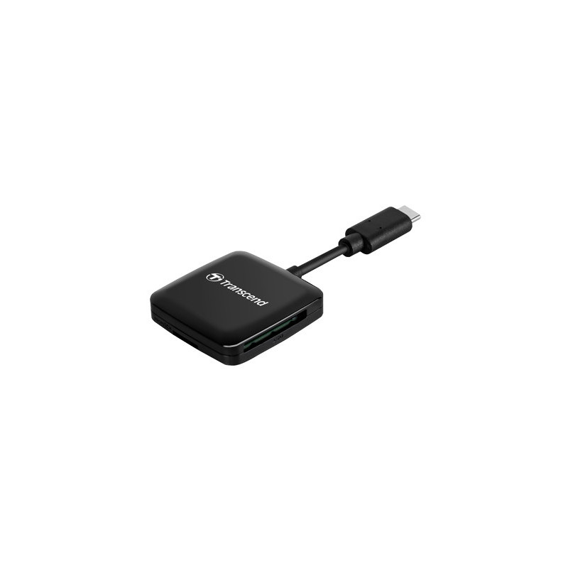 Transcend RDC3 kortinlukija USB 3.2 Gen 1 (3.1 Gen 1) Type-C Musta