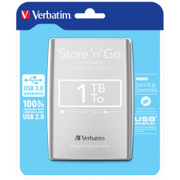 Verbatim Store 'n' Go ulkoinen kovalevy 1000 GB Hopea