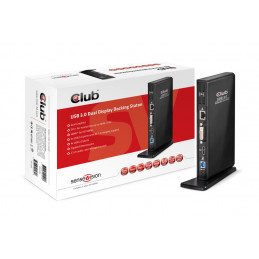 CLUB3D SenseVision USB3.0 Dual Display Docking Station