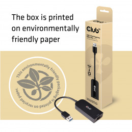 CLUB3D cac-1420 usb A Ethernet Musta