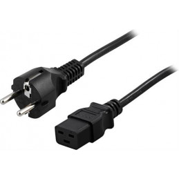 Deltaco DEL-111T virtajohto Musta 5 m CEE7 7 IEC C19