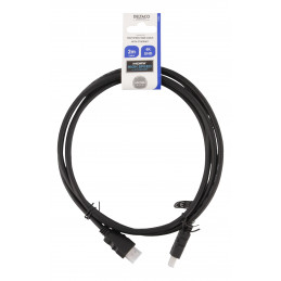 Deltaco HDMI-920 HDMI-kaapeli 2 m HDMI-tyyppi A (vakio) Musta