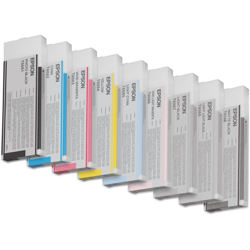 Epson Yksittäispakkaus, vaalea musta T606700 220 ml