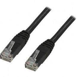 Deltaco UTP Cat6 verkkokaapeli Musta 1 m