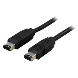 Deltaco FW-2 FireWire-kaapeli 2 m Musta