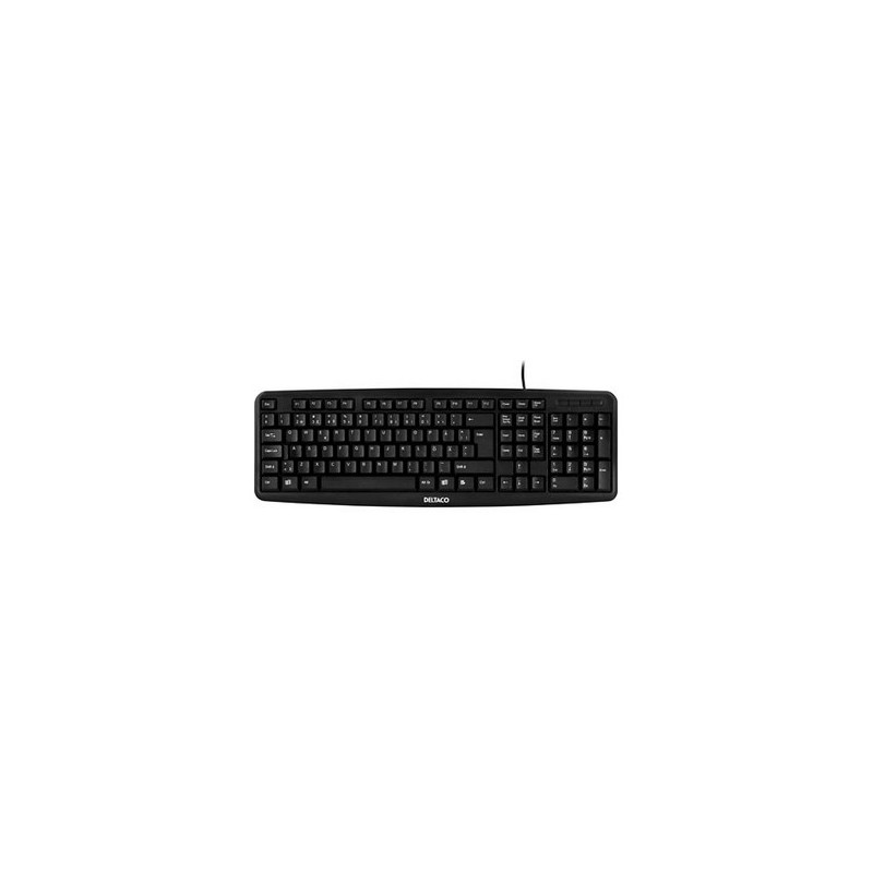 Deltaco TB-53 näppäimistö USB QWERTY Musta