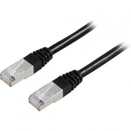 Deltaco FTP Cat6 - 0.5m verkkokaapeli Musta 0,5 m