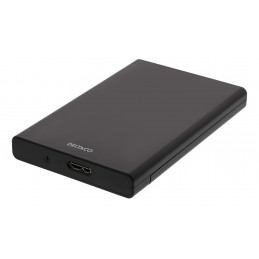 Deltaco MAP-K2568 tallennusaseman kotelo HDD- SSD-kotelo Musta 2.5"