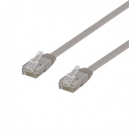 Deltaco TP-60-FL verkkokaapeli Harmaa 0,5 m Cat6 U UTP (UTP)