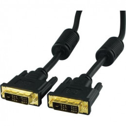 Deltaco VE011-B DVI-kaapeli 3 m DVI-D Musta