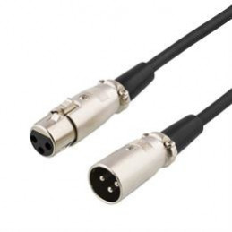 Deltaco XLR-1020 audiokaapeli 2 m Musta