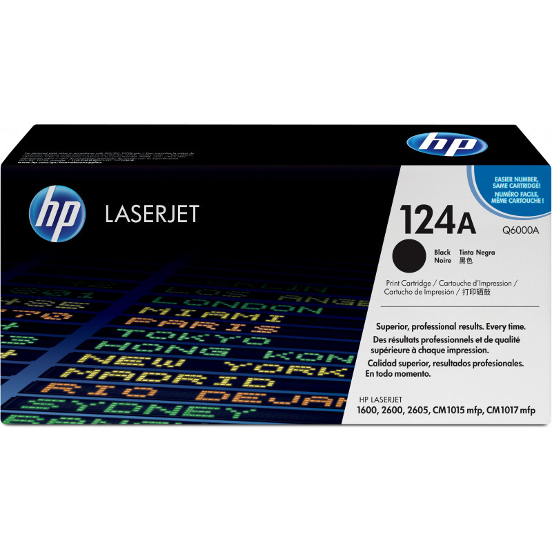 HP 124A värikasetti 1 kpl Alkuperäinen Musta