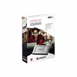 Kingston Technology XS2000 500 GB Musta, Hopea
