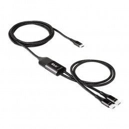 CLUB3D CAC-1527 USB-kaapeli 1,83 m USB C Musta