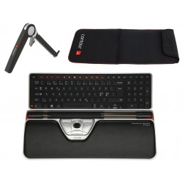 Contour Design RollerMouse Red Plus WL Travel Kit USB Musta