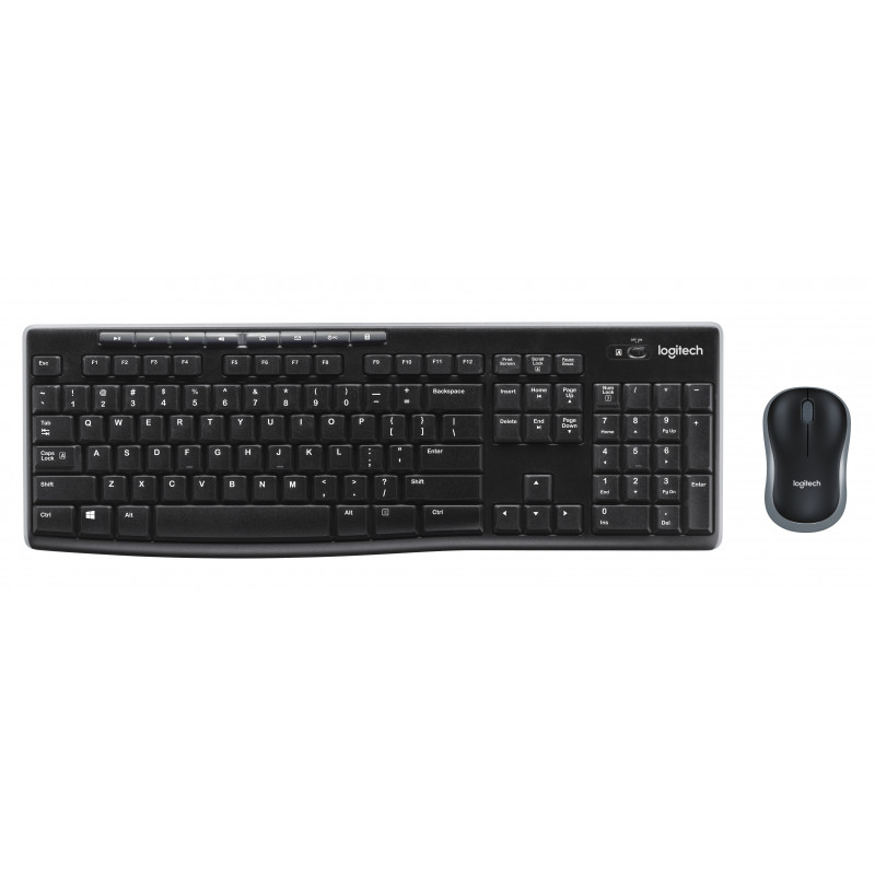 Logitech MK270 näppäimistö Langaton RF QWERTY Pan Nordic Musta
