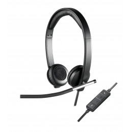 Logitech H650E Kuulokkeet Pääpanta Musta, Hopea