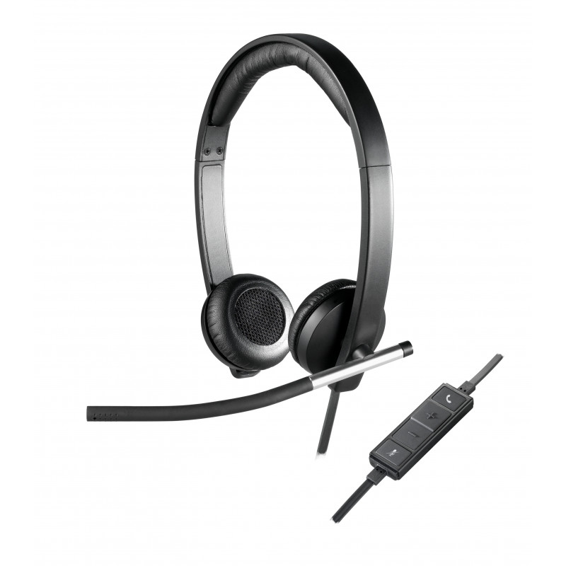 Logitech H650E Kuulokkeet Pääpanta Musta, Hopea