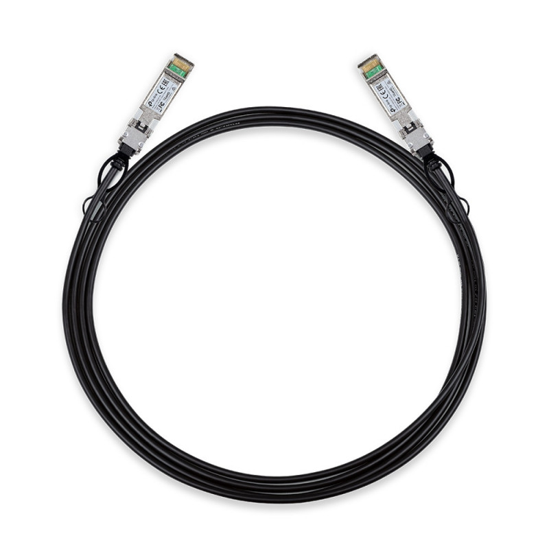 TP-LINK TL-SM5220-3M valokuitukaapeli SFP+ DAC Musta