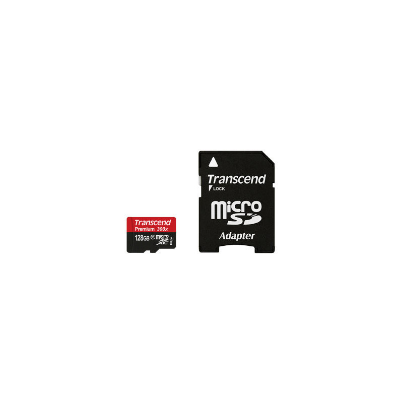 Transcend TS64GSDU3 128 GB MicroSDHC MLC Luokka 10