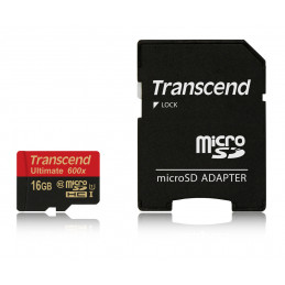 Transcend 16GB microSDHC Class 10 UHS-I (Ultimate) MLC Luokka 10