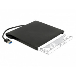 DeLOCK 42603 optisen aseman liite 13,3 cm (5.25") SATA III Musta
