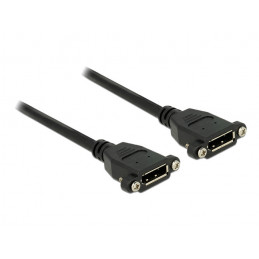 DeLOCK 0.5m F-F DisplayPort Musta
