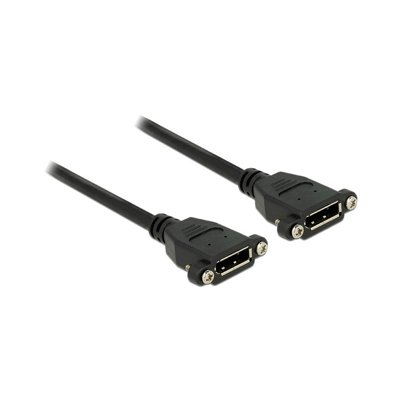 DeLOCK 0.5m F-F DisplayPort Musta