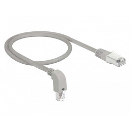 DeLOCK 85873 verkkokaapeli Harmaa 0,5 m Cat6a S FTP (S-STP)