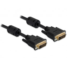 DeLOCK 3m DVI 24+5 DVI-kaapeli DVI-I Musta
