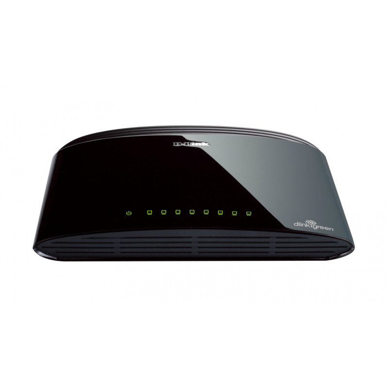 D-Link DES-1008D Hallitsematon Fast Ethernet (10 100) Musta