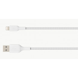 Belkin CAA002BT1MWH Lightning-kaapeli 1 m Valkoinen