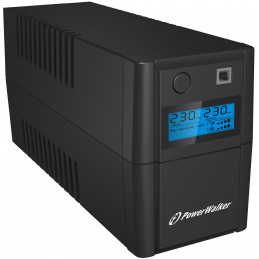 PowerWalker VI 850 SHL Schuko Linjainteraktiivinen 0,85 kVA 480 W 2 AC-pistorasia(a)