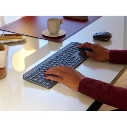 Logitech Mx Keys For Business näppäimistö Bluetooth Pohjoismainen Grafiitti
