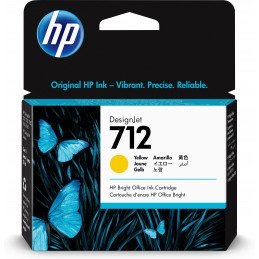 HP 712 keltainen DesignJet -mustepatruuna, 29 ml