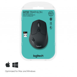 Logitech M720 hiiri Oikeakätinen Langaton RF + Bluetooth Optinen 1000 DPI