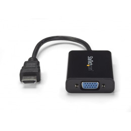 StarTech.com HD2VGAA2 videokaapeli-adapteri Musta