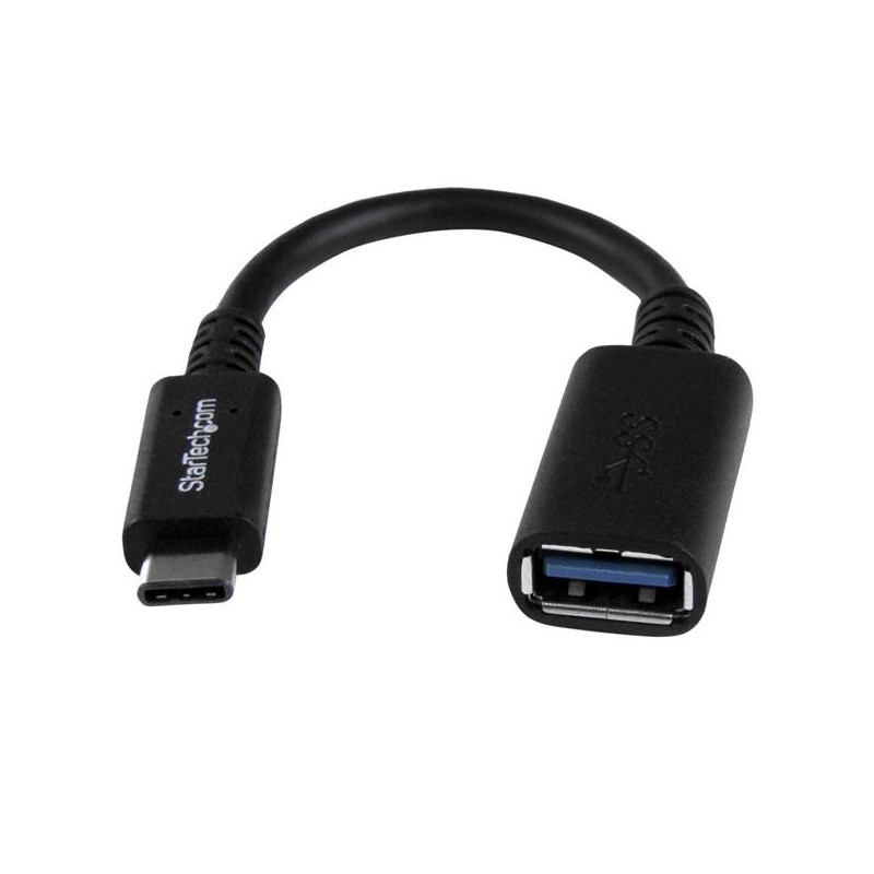 StarTech.com USB31CAADP USB-kaapeli 0,15 m USB 3.2 Gen 1 (3.1 Gen 1) USB C USB A Musta