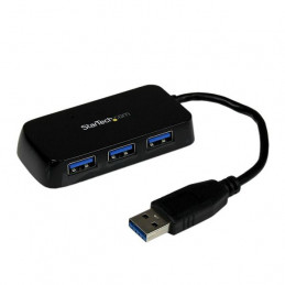 StarTech.com ST4300MINU3B keskitin USB 3.2 Gen 1 (3.1 Gen 1) Type-A 5000 Mbit s Musta