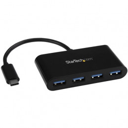 StarTech.com HB30C4AB keskitin USB 3.2 Gen 1 (3.1 Gen 1) Type-C 5000 Mbit s Musta