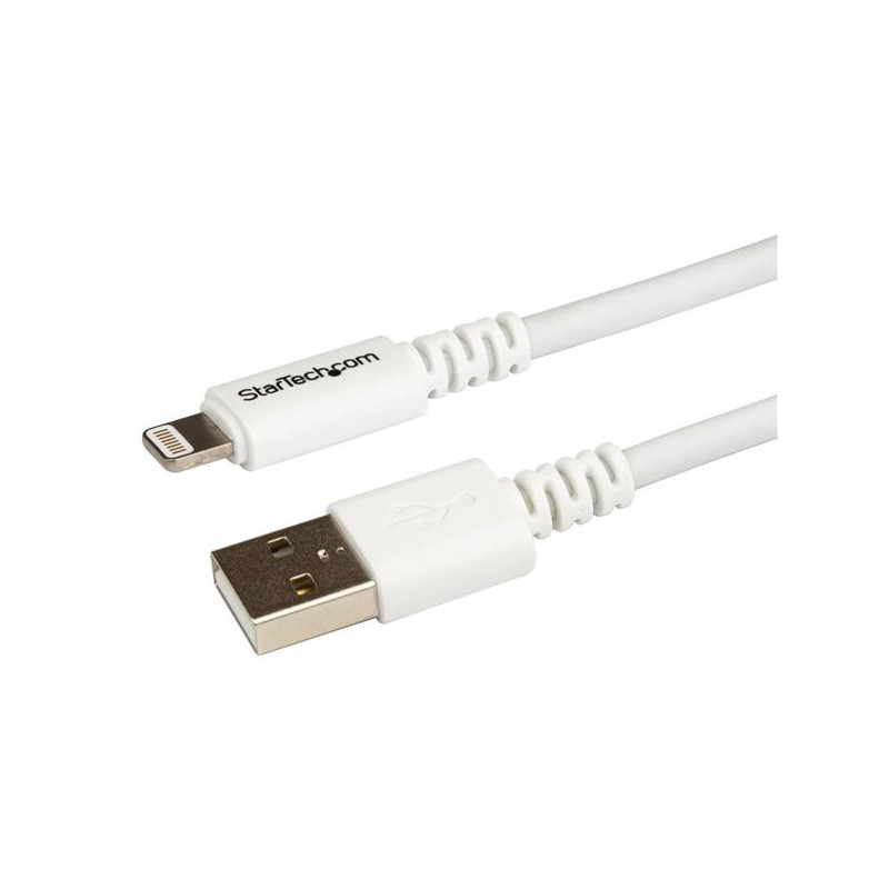 StarTech.com USBLT3MW Lightning-kaapeli 3 m Valkoinen