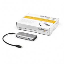 StarTech.com HB31C2A2CB keskitin USB 3.2 Gen 2 (3.1 Gen 2) Type-C 10000 Mbit s Musta, Harmaa