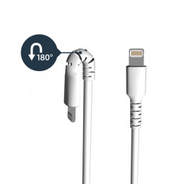 StarTech.com RUSBLTMM2M Lightning-kaapeli 2 m Valkoinen