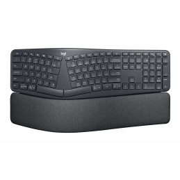 Logitech K860 for Business näppäimistö Bluetooth Pohjoismainen Grafiitti