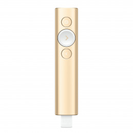 Logitech Spotlight Presentation Remote Wifi-esittelylaite Bluetooth RF Kulta
