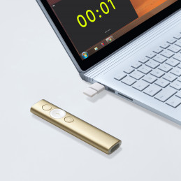 Logitech Spotlight Presentation Remote Wifi-esittelylaite Bluetooth RF Kulta