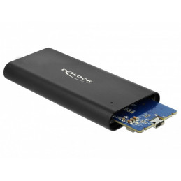 DeLOCK 42614 tallennusaseman kotelo SSD-kotelo Musta