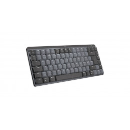 Logitech MX Mini Mechanical näppäimistö RF Wireless + Bluetooth QWERTY Tanska, Suomi, Norjalainen, Ruotsi Grafiitti, Harmaa