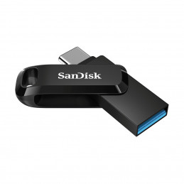 SanDisk Ultra Dual Drive USB-muisti 128 GB USB Type-A   USB Type-C 3.2 Gen 1 (3.1 Gen 1) Musta, Hopea