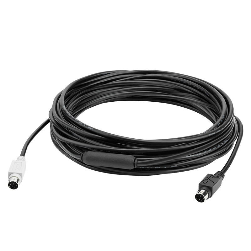 Logitech 939-001487 virtajohto Musta 10 m 6-pin mini DIN